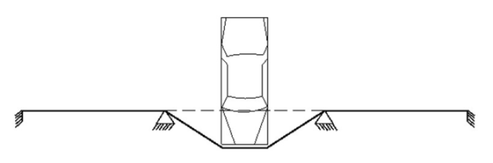Diagrama técnico de cables de barrera vehicular para estacionamientos
